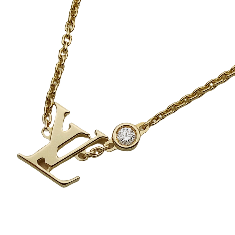 Louis Vuitton LOUIS VUITTON Necklace for Women, Brand Name, 750YG Diamond Pen...
